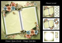 Blank Open Book - Magic Garden