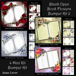 Blank open book Flowers Bumper Kit 2