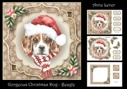 Gorgeous Christmas Dog - Beagle