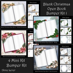 Blank Christmas Open Book Bumper Kit 1
