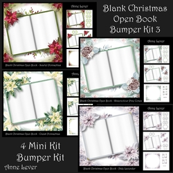 Blank Christmas Open Book Bumper Kit 3