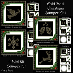 Gold Swirl Christmas Bumper Kit 1