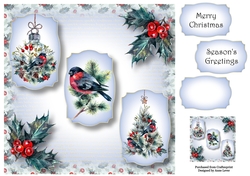 The Christmas Trio - Beautiful Birds 8x8