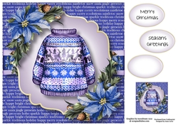 The Blue Christmas Jumper 8x8
