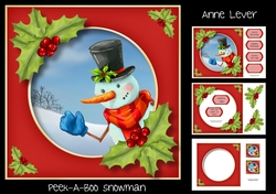 Peek-A-Boo Snowman