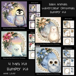 Baby Animals Watercolour Christmas Bumper Kit