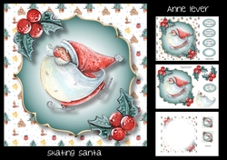 Skating Santa