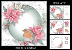 Robin & Poinsettias