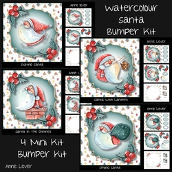 Watercolour Santa Bumper Kit