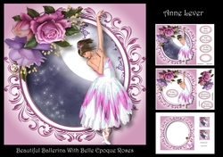 Beautiful Ballerina With Belle Epoque Roses