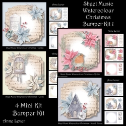 Sheet Music Watercolour Christmas Bumper Kit 1