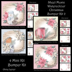 Sheet Music Watercolour Christmas Bumper Kit 2