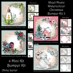 Sheet Music Watercolour Christmas Bumper Kit 3