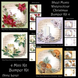 Sheet Music Watercolour Christmas Bumper Kit 4