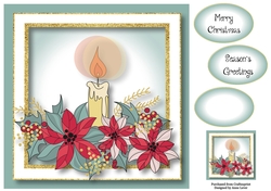 Christmas Glitter - Candle 8x8