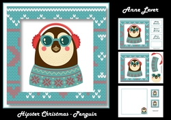 Hipster Christmas - Penguin