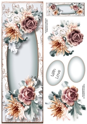 Lge DL Winter Floral Fantasy