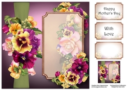 Panel & Bow - Mamas Bouquet 8x8