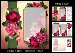 Panel & Bow - Vibrance Roses
