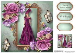 Lady Of Elegance - Belle Epoque Rose 8x8