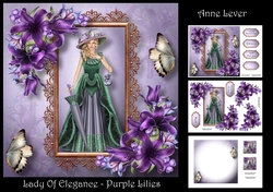 Lady Of Elegance - Purple Lilies