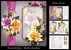 Panel & Bow - Dahlia Summer