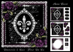 Diamonds & Lace - Fleur De Lis