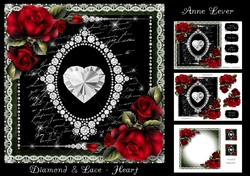 Diamonds & Lace - Heart