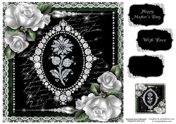 Diamonds & Lace - Fabulous Floral 8x8