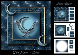 The Moon - Blue