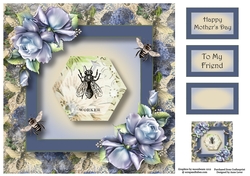 The Vintage Honey Bee - Worker 8x8