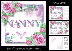 Soft Watercolour Roses - Nanny