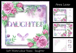 Soft Watercolour Roses - Daughter