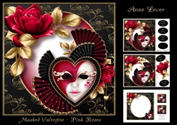 Masked Valentine - Pink Roses