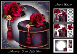 Magenta Rose Gift Box