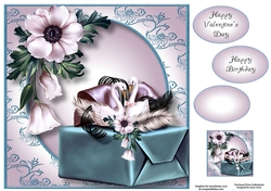 Two Swans Gift Box 8x8