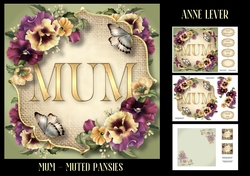Mum - Muted Pansies