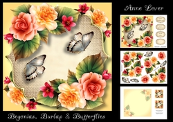 Begonias, Burlap & Butterflies