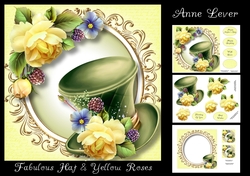 Fabulous Hat & Yellow Roses