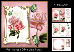 Art Nouveau Edwardian Roses