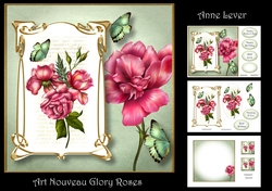 Art Nouveau Glory Roses