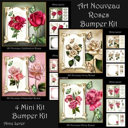 Art Nouveau Roses Bumper Kit