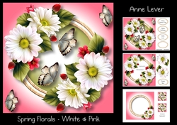 Spring Florals - White & Pink