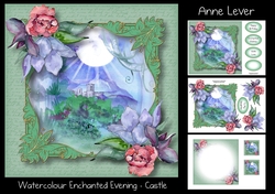 Watercolour Enchanted Evening - Castle