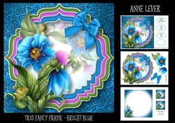 Trio Fancy Frame - Bright Blue