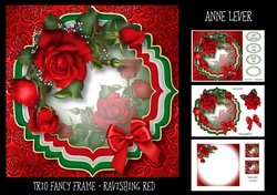 Trio Fancy Frame - Ravishing Red