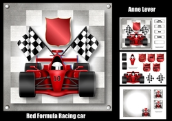 Red Fornula Racing Car (dad, fathers day)