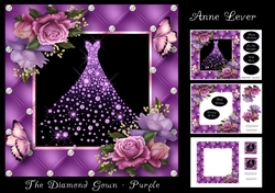 The Diamond Gown - Purple