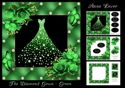 The Diamond Gown - Green