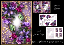 Gilded Frame & Goth Bouquet